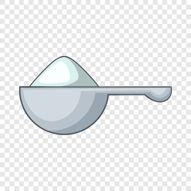 勺子洗衣粉图标卡通风格图片下载