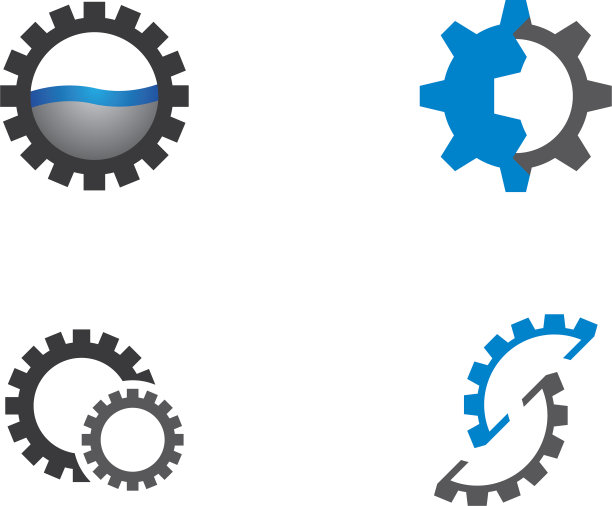 齿轮机械标志图标图片下载