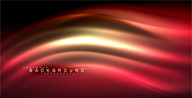 氖发光的波，神奇的能量和光运动图片下载