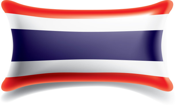 泰国国旗上有白色图片下载