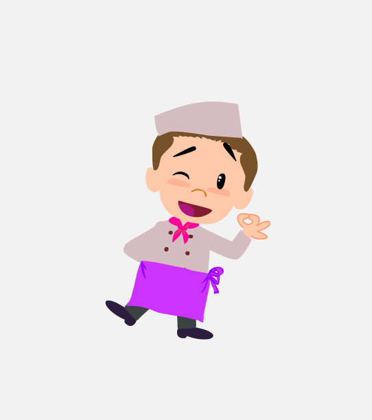 厨师用手做了个ok的手势图片下载