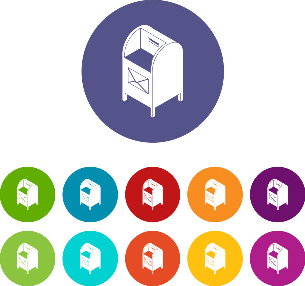 街道邮箱图标设置颜色图片下载