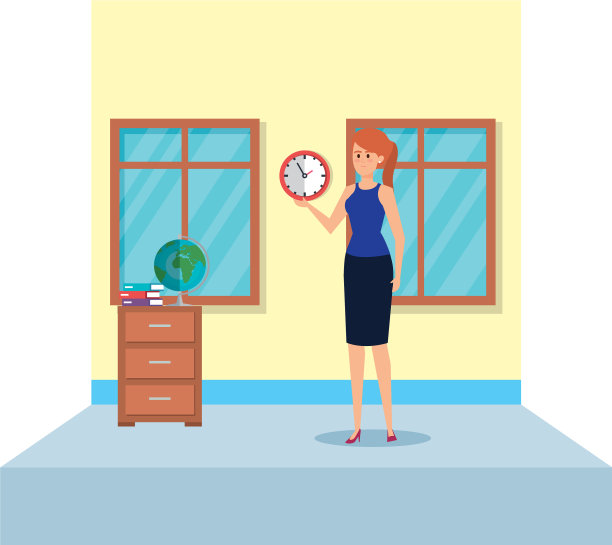 女教师在学校教室图片下载