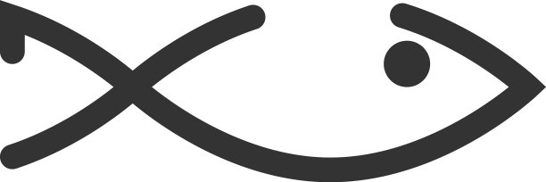 孤立的鱼菜单图标设计模板图片下载