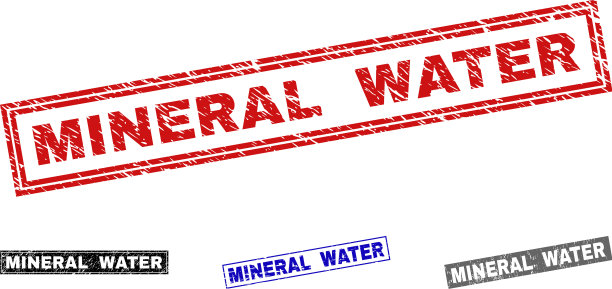 垃圾矿泉水刮矩形邮票图片下载