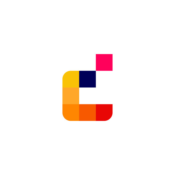 D字母像素数字Logo图标图片下载