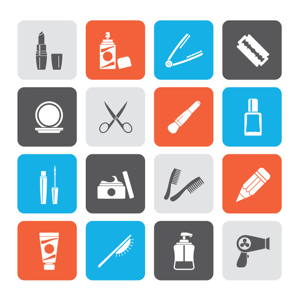 美容和化妆品图标图片下载