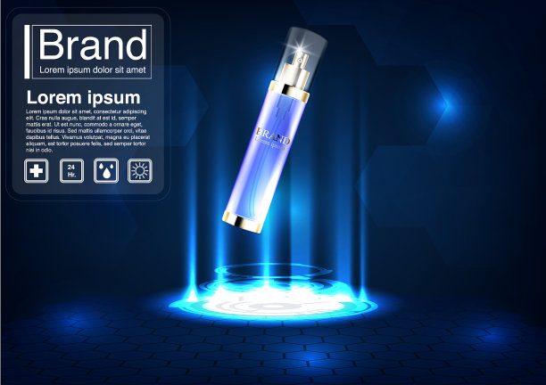 化妆品广告的概念图片下载