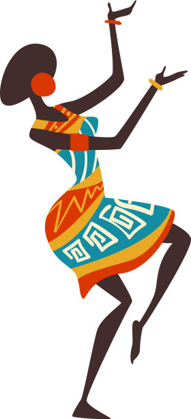 美丽的非洲妇女跳舞的土著女性图片下载