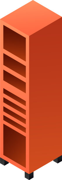 车库货架抽屉图标等距风格图片下载