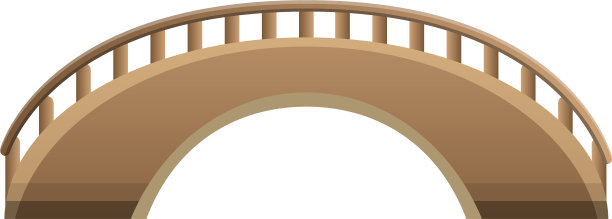 木桥图标卡通风格图片下载