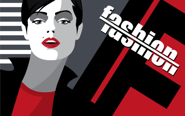 流行艺术中的时尚女性图片下载