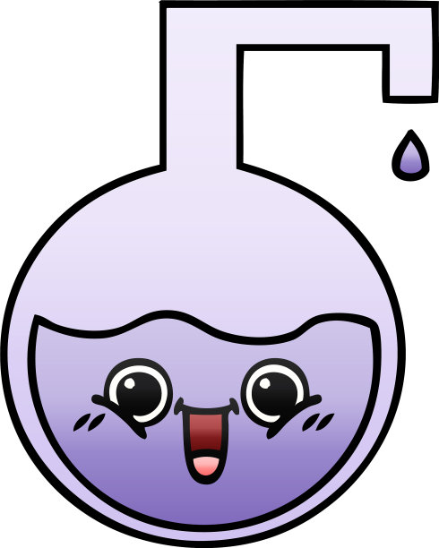 梯度阴影卡通科学实验图片下载