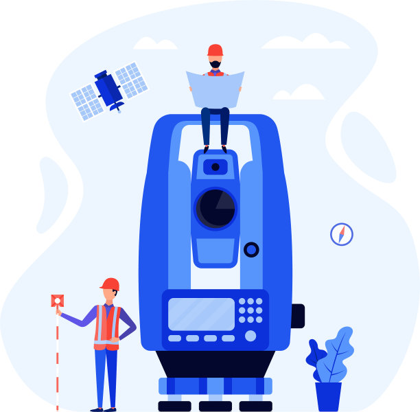 概念测量师、大地测量师和土地工程师图片下载