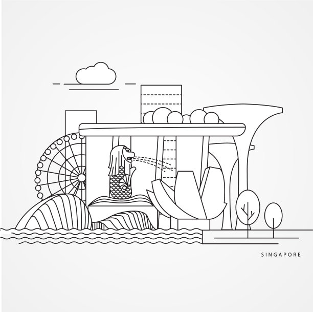 新加坡细部轮廓时尚图片下载