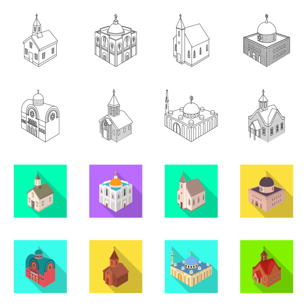 孤立物神庙和历史符号图片下载