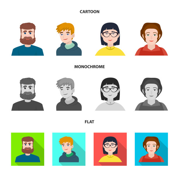 孤立对象服装和时尚图标设置图片下载