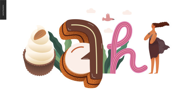 甜点的诱惑字体图片下载