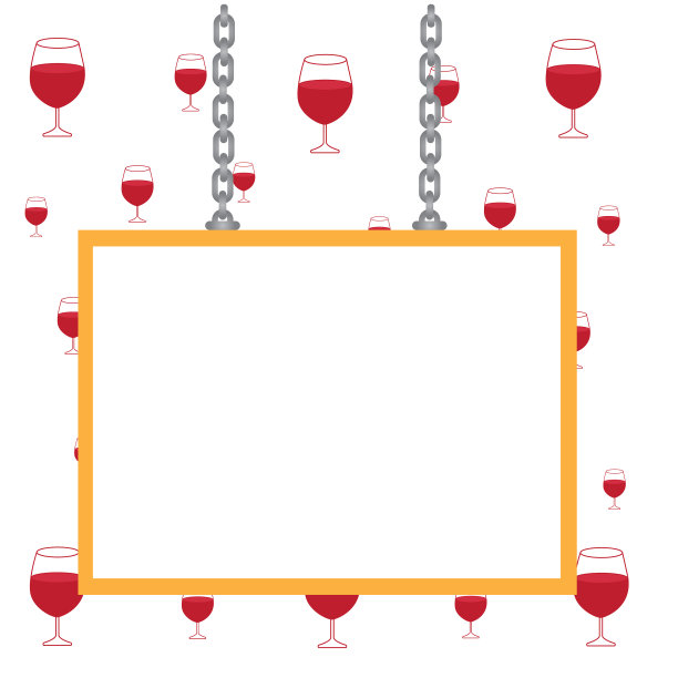 两端附有彩色框架的白板图片下载