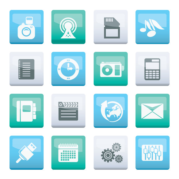 手机性能业务和办公室图标图片下载