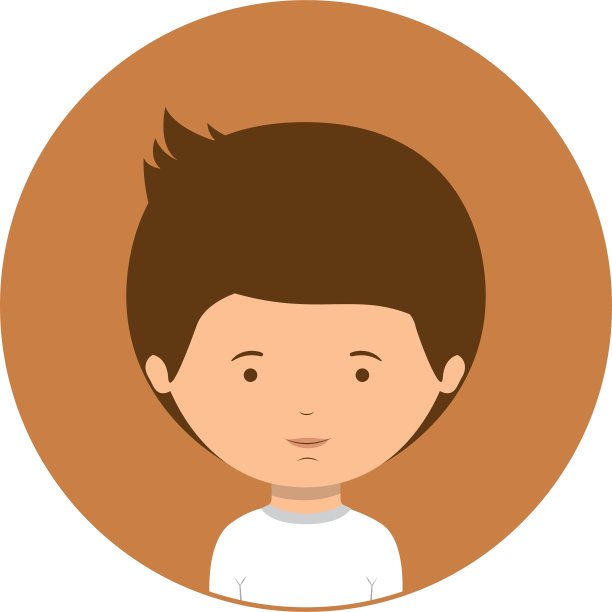 橙色的半裸男孩和白色的t恤图片下载