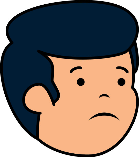 年轻伤心的男人头性格图片下载