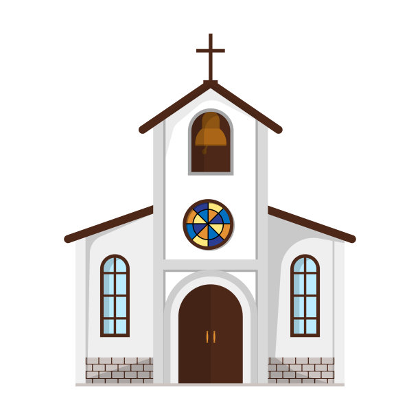 新娘和新郎举行仪式的教堂图片下载