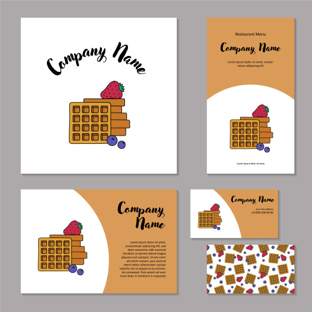 设置企业品牌新鲜比利时华夫饼图片下载