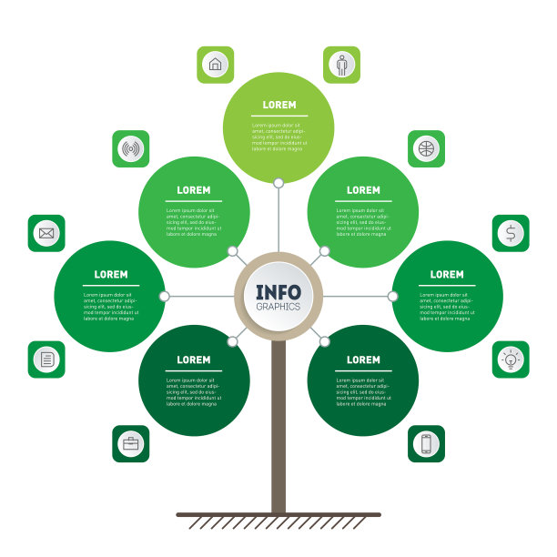 垂直时间表的可持续发展和图片下载