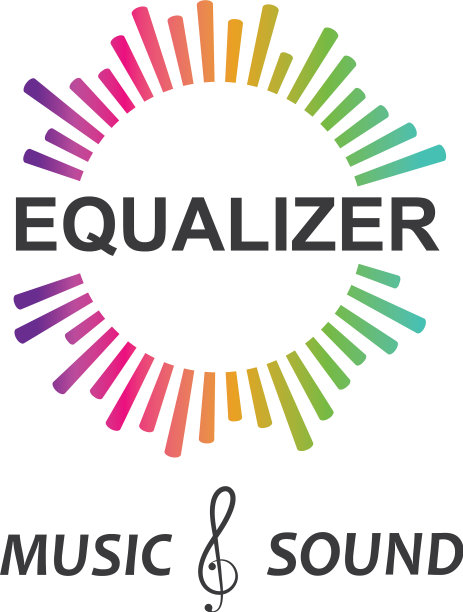 音乐均衡器和音效插图标志图片下载