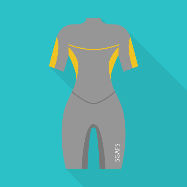 漂流衣服图标平坦风格图片下载