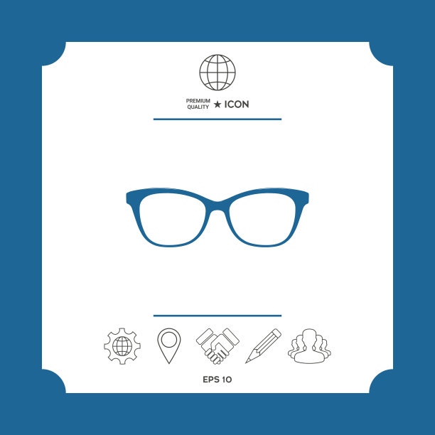 眼镜图标符号图片下载