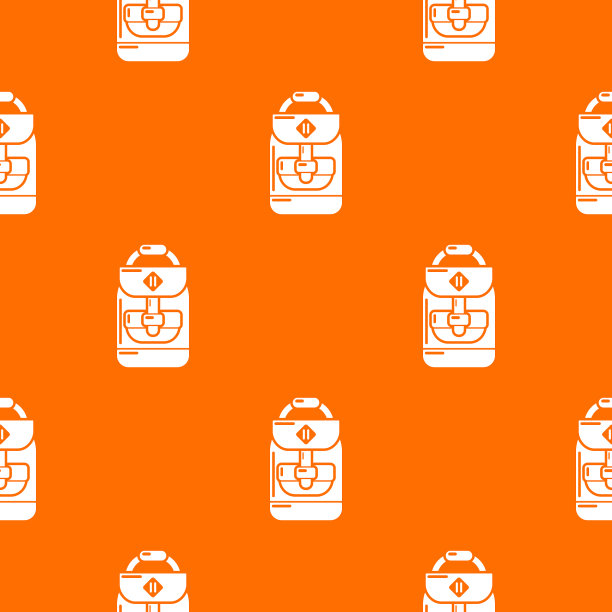 书包男生橙色图案图片下载