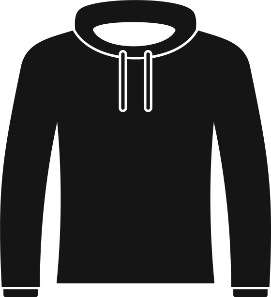 嘻哈帽衫图标简单的风格图片下载