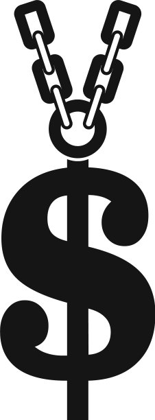 金元符号图标简约风格图片下载