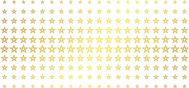 星五角星金色半色调矩阵图片下载