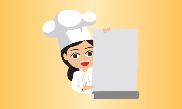 厨师用一道美味的菜肴和手捧图片下载