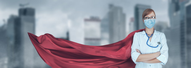 戴面具的医生的肖像图片下载