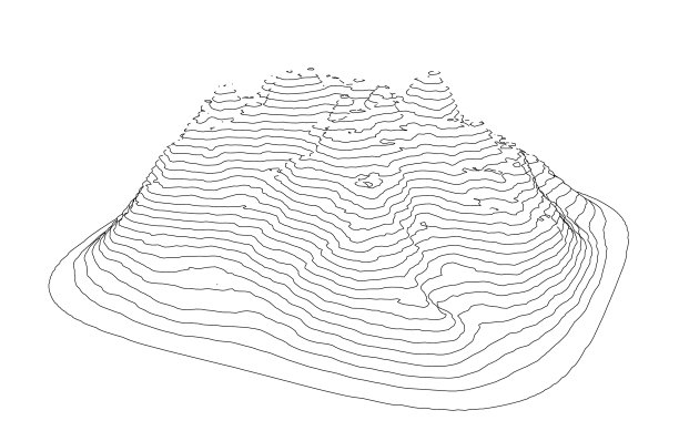 山体部分呈曲线状图片下载