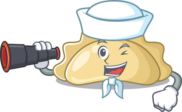 皮耶罗吉卡通快乐水手风格与双筒图片下载