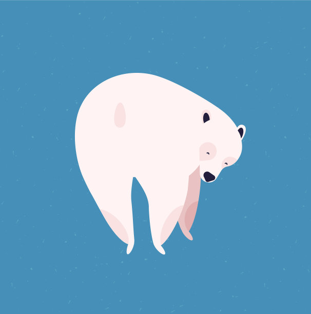 北极熊平坦巨大的北极图片下载