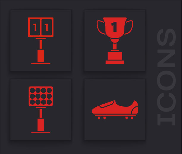 设置足球或足球鞋与钉鞋运动图片下载