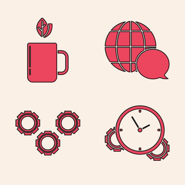 设定时间管理杯茶叶世界图图片下载