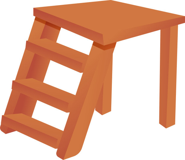 图书馆梯形图标卡通风格图片下载