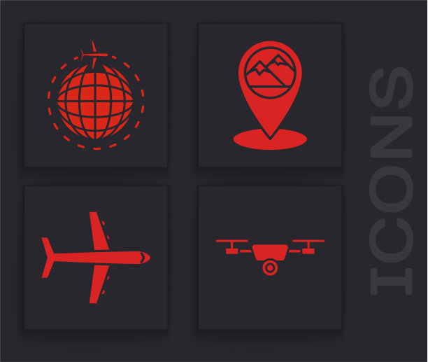 设置无人机飞行与行动摄像机地球仪图片下载