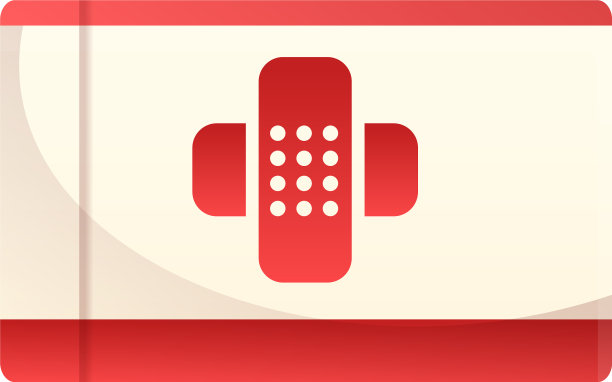 家庭急救卡通造型的急救图标图片下载