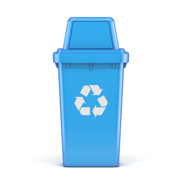 蓝色塑料回收站3D图片下载