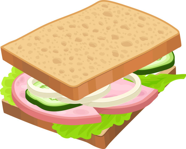 生菜香肠三明治图片下载