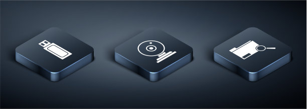 设置等距usb闪存驱动器搜索概念与图片下载