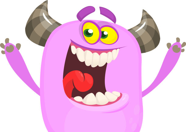 有趣的卡通怪物万圣节图片下载